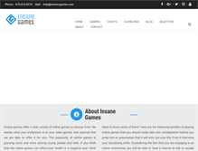 Tablet Screenshot of insane-games.com